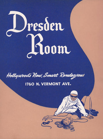 Dresden Room, Los Feliz 1950s mENU aRT
