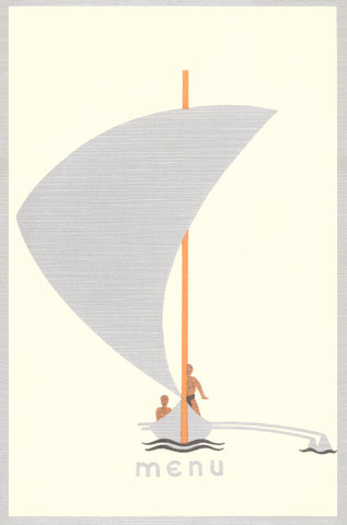 SS Monterey, Matson Lines 1935 Menu Art