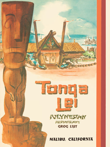 Tonga Lei, Malibu 1960s Menu Art