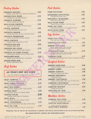 Ah Fong’s Los Angeles 1973 Posters Prints & Visual Artwork