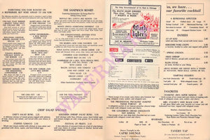 Albert Pick Coffee House, Chicago 1970s Menu