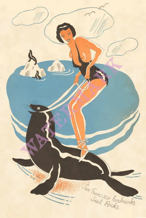 Bal Tabarin, San Francisco 1930s Menu Art