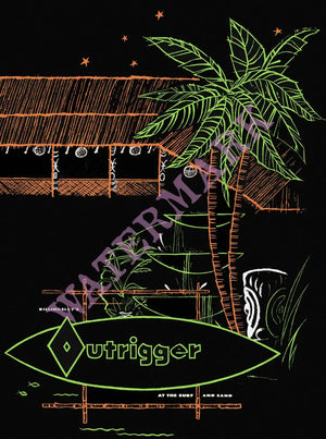 Billingsley's The Outrigger, Laguna Beach 1960s Tiki Art