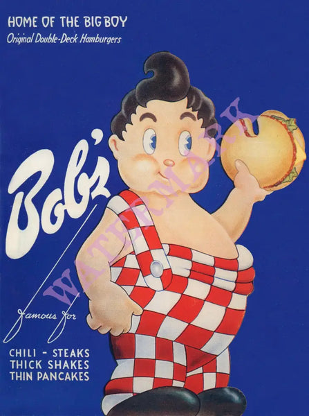 Bob’s Big Boy California 1940s Posters Prints & Visual Artwork
