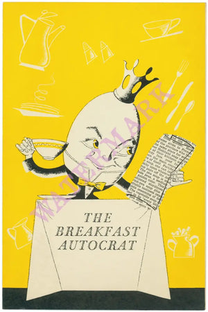 Hotel New Yorker Breakfast Autocrat 1950s Cool Culinaria