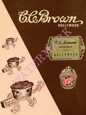 C.C. Brown, Hollywood 1950s Menu Art