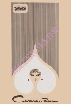 Caravan Room, Sahara Hotel, Las Vegas 1980s | Vintage Menu Art - cover