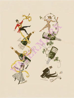 Champagne Menu Card 1891-1903