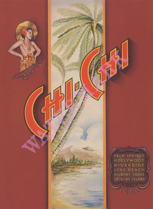 Chi Chi, Palm Springs 1947 - Vintage Menu Art – cover