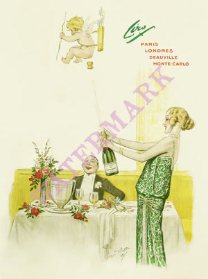 Ciro, Paris 1923 Menu Art