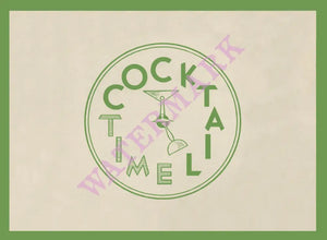 Cocktail Time 1950s Vintage Americana Menus