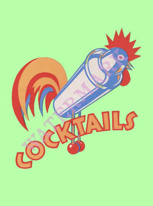 Lyons Cocktails 1930s Menu Art