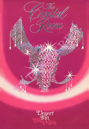 Crystal Room, Desert Inn, Las Vegas, 1970 Menu Art