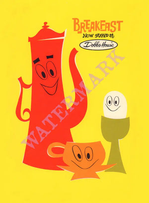 Dobbs House, Miami Airport 1970 | Vintage Menu Art -  cover