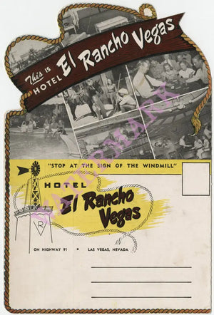El Rancho Wine List, Las Vegas 1940s | Vintage Menu Art - back cover