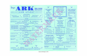 Fergus' The Ark, Wilmington, North Carolina 1961 Menu