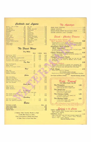 Fish 'N Steer, Charlotte Harbor, Florida 1960s