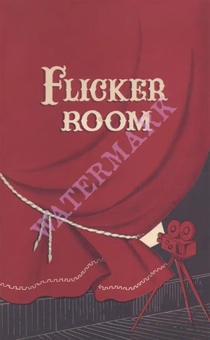 Flicker Room, Los Angeles Airport 1966 Menu Art