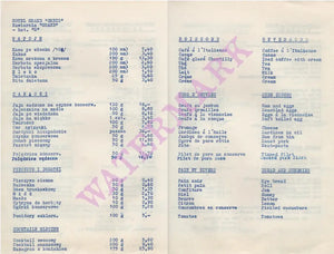 Grand Hotel, Warsaw 1970 | Vintage Menu Art - menu