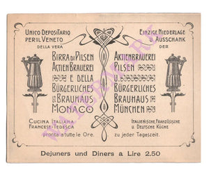 Grand Restaurant Pilsen, Venice Late 19th Century