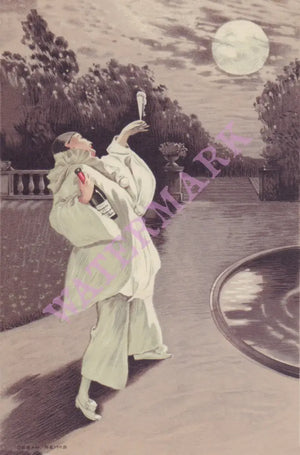 Heidsieck & Co, Reims, France 1930s Menu Art