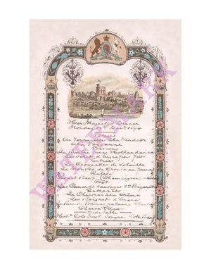 Queen Victoria Her Majesty's Dinner, Windsor Castle 1894