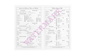 Hi Hat Cocktail Lounge, Ambassador Hotel, Washington D.C. 1930s Menu