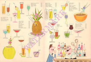 Hotel Caleta, Acapulco 1950s Menu