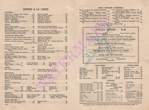 Hotel Sherman, College Inn, Chicago 1934