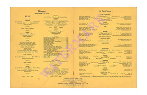 La Conga New York Vintage Menu