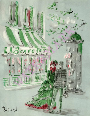 Le Berkeley, Paris, 1950s* Menu Art