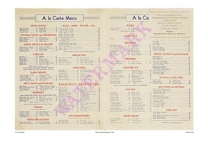 Liberty Cafe Albuquerque New Mexico 1946 Menu prices