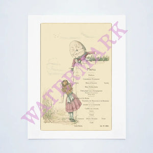 'Private Dinner' Louis Sherry New York 1884