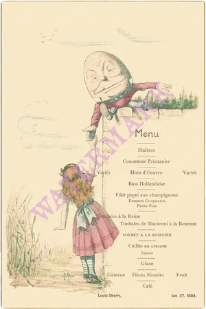 'Private Dinner' Louis Sherry New York 1884 Henry B. Voigt Collection