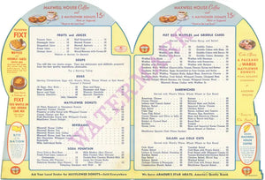 Mayflower Donuts 1939 Interior menu prices