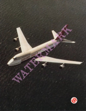 Northwest Orient Airlines, In-Flight Menu 1980s Menu Art