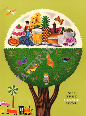 Nut Tree, Vacaville 1971 Menu Design