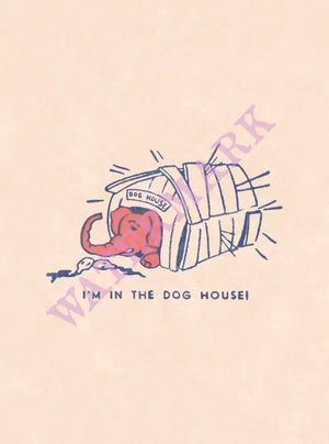 Pink Elephant (Dog House) menu art