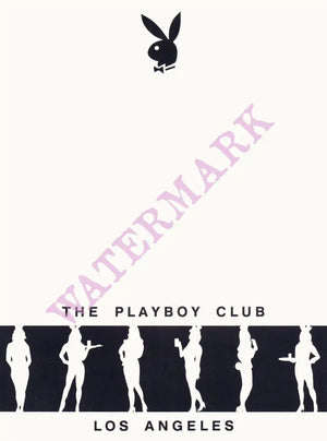 Playboy Club, Los Angeles 1980s Menu Design