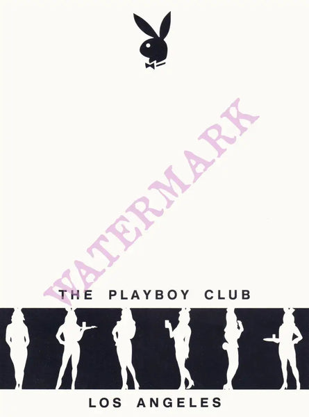 Playboy Club, Los Angeles 1980s Menu Design