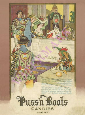 Puss'n Boots, Seattle 1920s Menu Art
