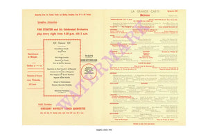 Quaglino's, London 1939 Menu