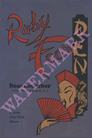 Ruby Foo's Beachcomber Providence RI 1940s Harley Spiller Collection Cool Culinaria