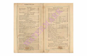 Schrafft's New York 1925s Menu Art