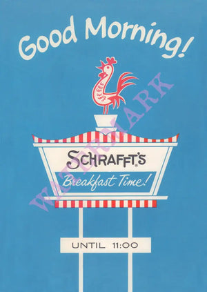 Schrafft's, New York 1960s | Vintage Menu Art - cover