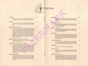 Skychef Bar 1957 Menu