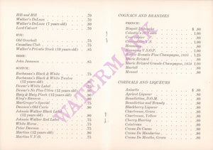 Surf Room, Royal Hawaiian Hotel, Waikiki 1950s Drinks Menu