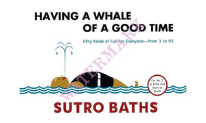 Sutro Baths, The Cliff House, San Francisco 1930s | Vintage Menu Art