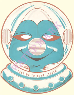 Take Me To Your Leader, Snack Shop, Fullerton CA 1969 Menu Art