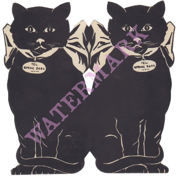 The Black Cat, New York 1920s Menu